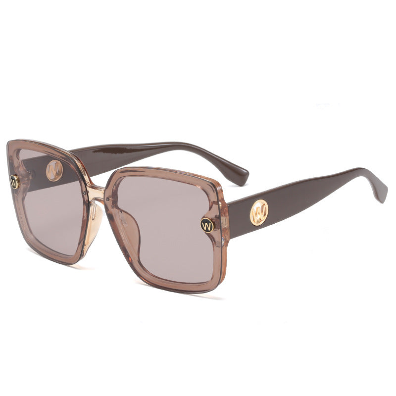 Damen quadratische Sonnenbrille mit gradienten Gläsern Karnz