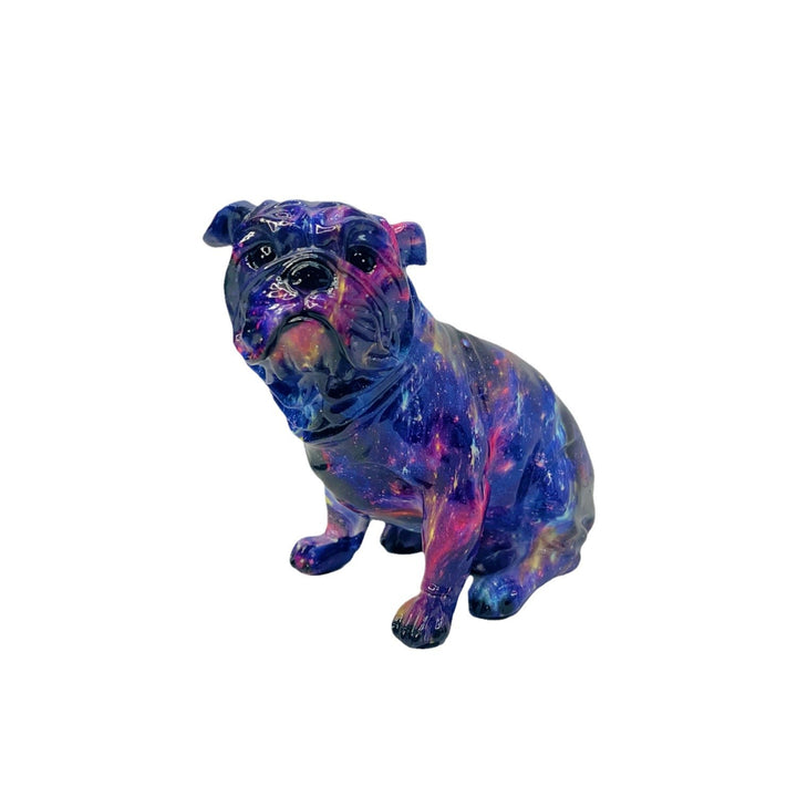 Kunstvolle Bulldoggen Figur Karnz