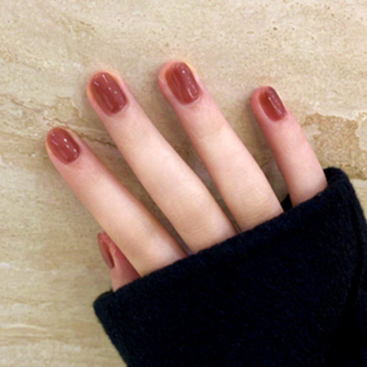 Elegante Glänzende Press-On Nagelkollektion