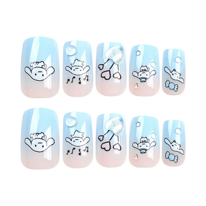 Kunstvolle Nagelverlängerungen mit tierischen Motiven Karnz