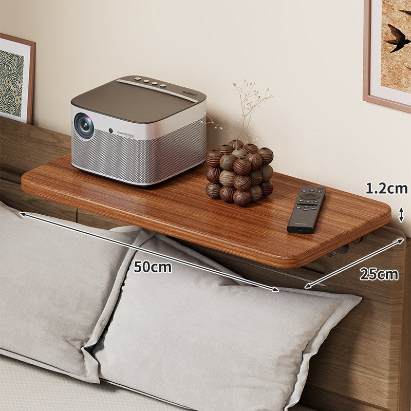 Slim Floating Kopfteil Nachttischregal mit ultra-dünnem Profil und abgerundeten Ecken