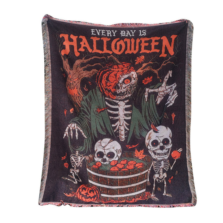 Halloween-Themen Wandteppich-Wurfdecke
