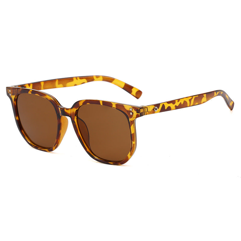 Damen trendige quadratische Sonnenbrille mit robustem Kunststoffrahmen Karnz