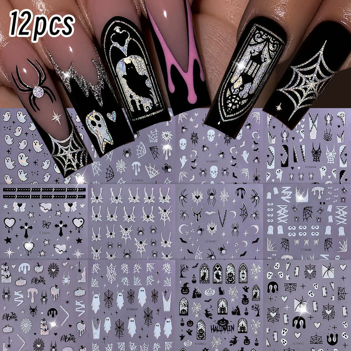 Halloween-Themen Nagelkunst Aufkleber Set  1791507032