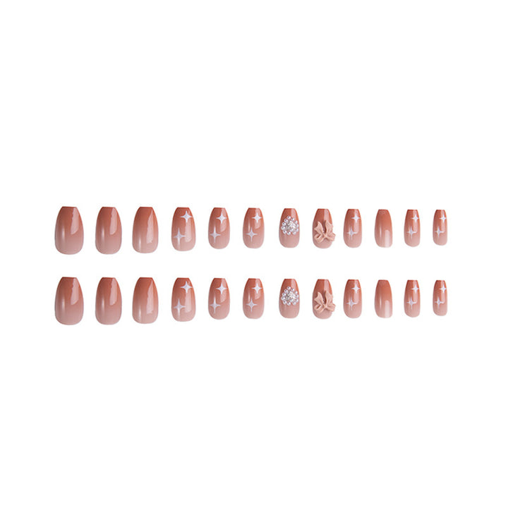 Elegantes dekoratives Press-On-Nagelset