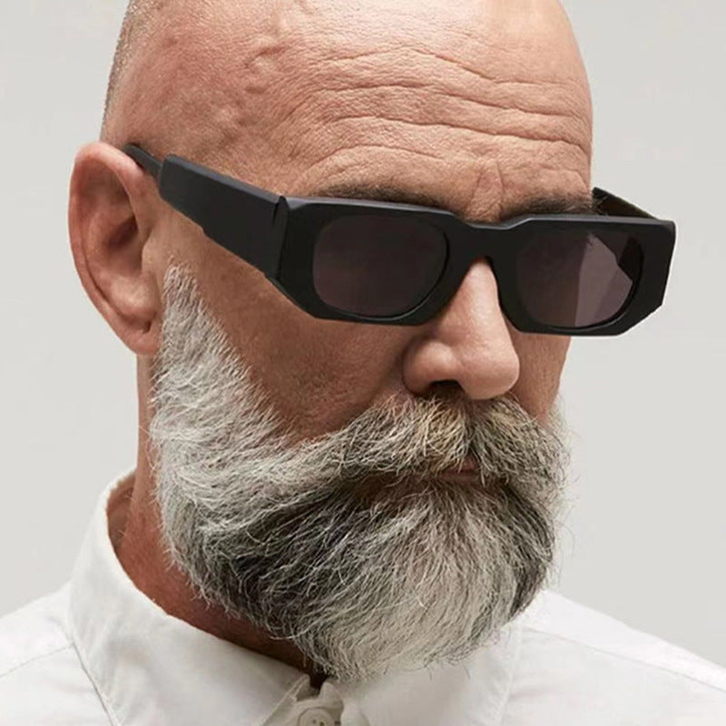 Damen oversized Sonnenbrille mit geometrischem Rahmen und UV-Schutz Karnz