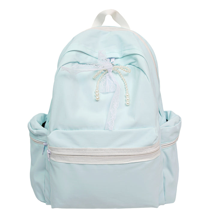 Eleganter Rucksack mit Perlen- und Spitzenakzenten Karnz