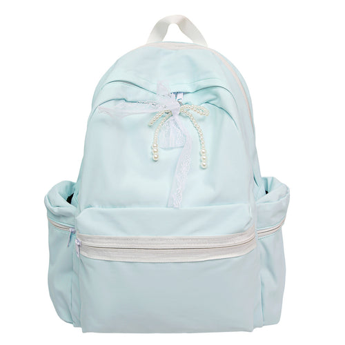 Eleganter Rucksack mit Perlen- und Spitzenakzenten Karnz
