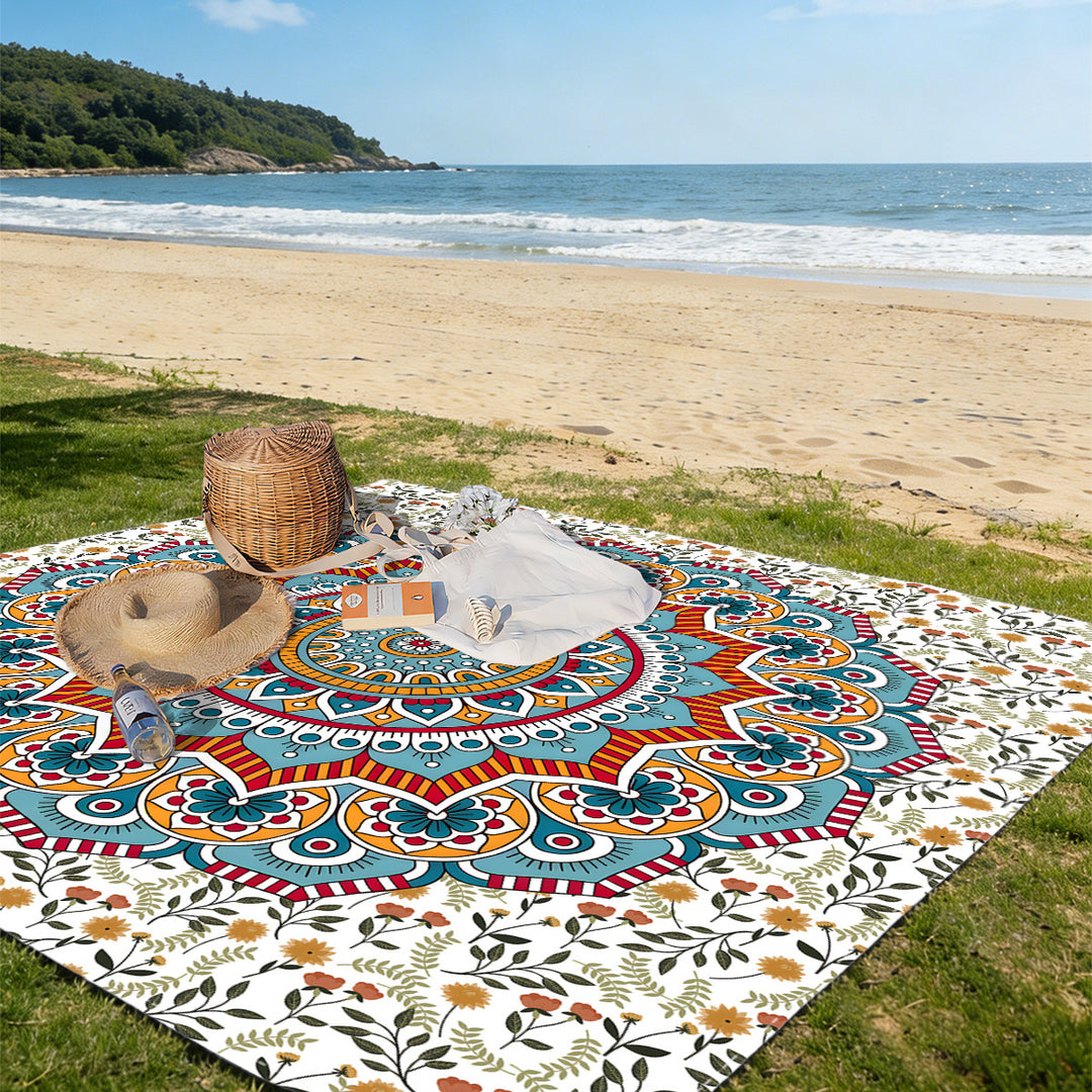 Mandala Design Strandmatte Karnz