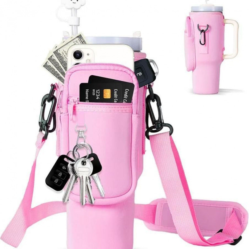 Damen Multifunktionale Kaffeebecher-Umhängetasche Karnz