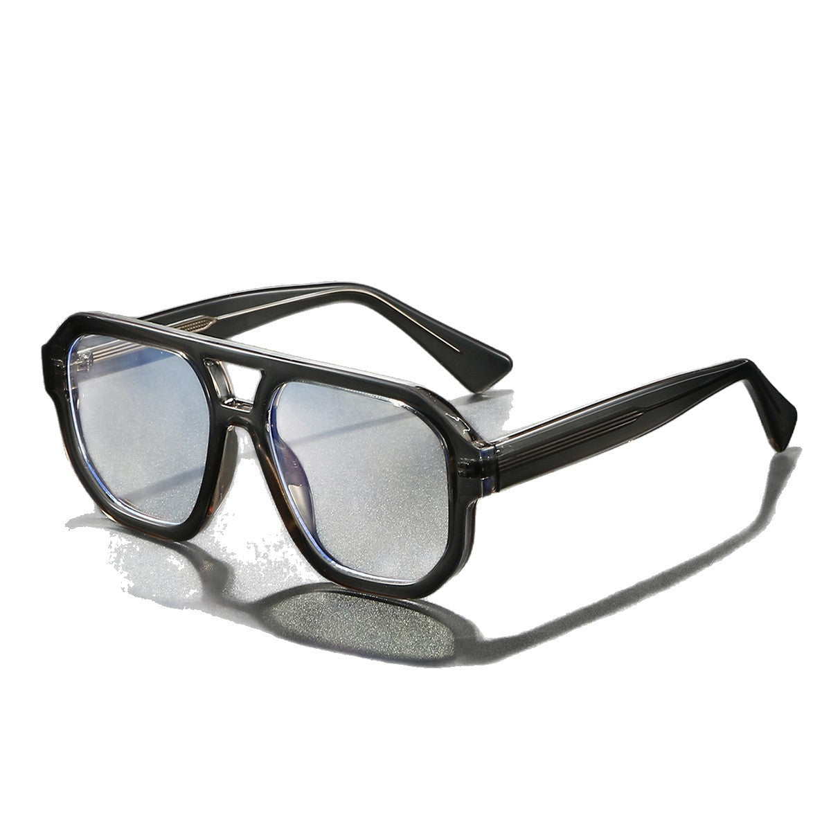 Damen Sonnenbrille im modernen urbanen Design mit breitem Rand Karnz