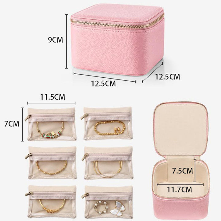 Kosmetik-Organizer Handtasche mit Transparenten Fächern Karnz