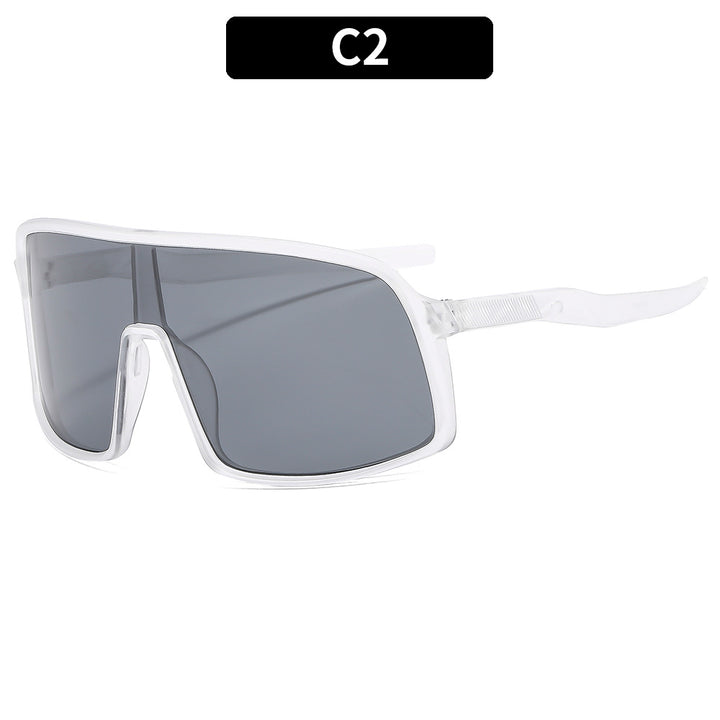 Oversized Schutzschild Sonnenbrille