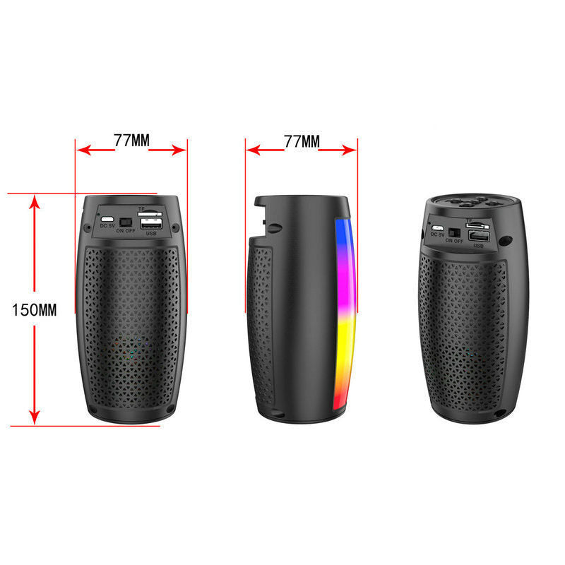 Damen Multifunktionaler Bluetooth Lautsprecher mit LED-Lichteffekten Karnz