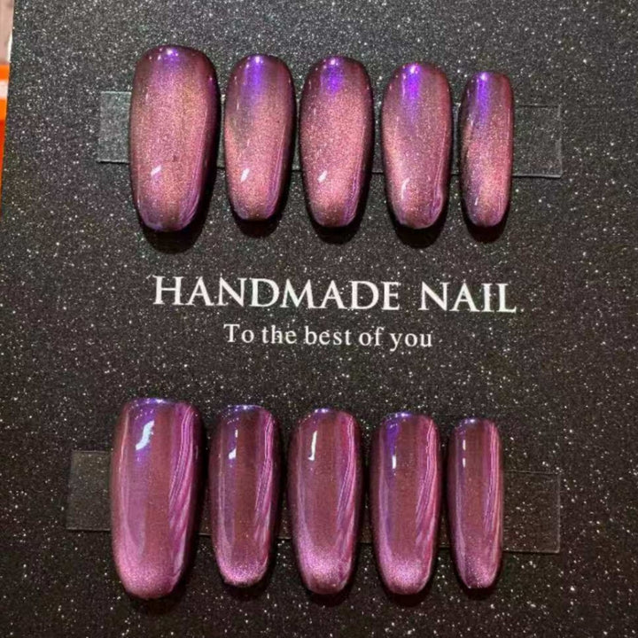 Handgemachtes Glänzendes Press-On Nagelset