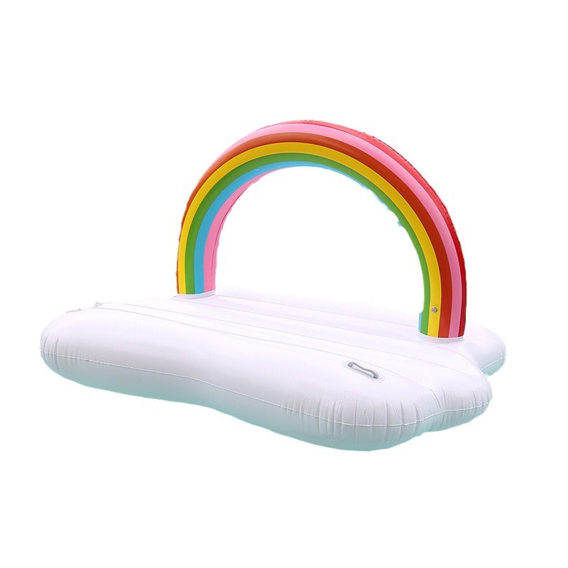Damen Aufblasbare Wellness-Liege mit Regenbogen-Dekor Karnz