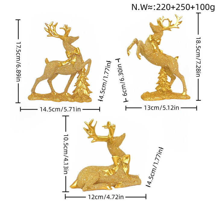Luxuriöse Rentier Skulptur Karnz