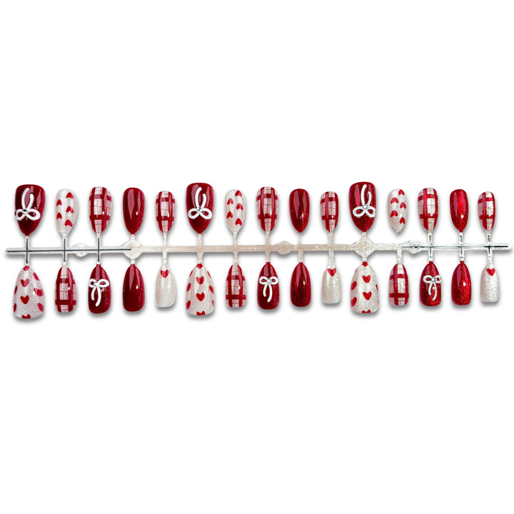 Romantisches Themen-Press-On-Nagelset