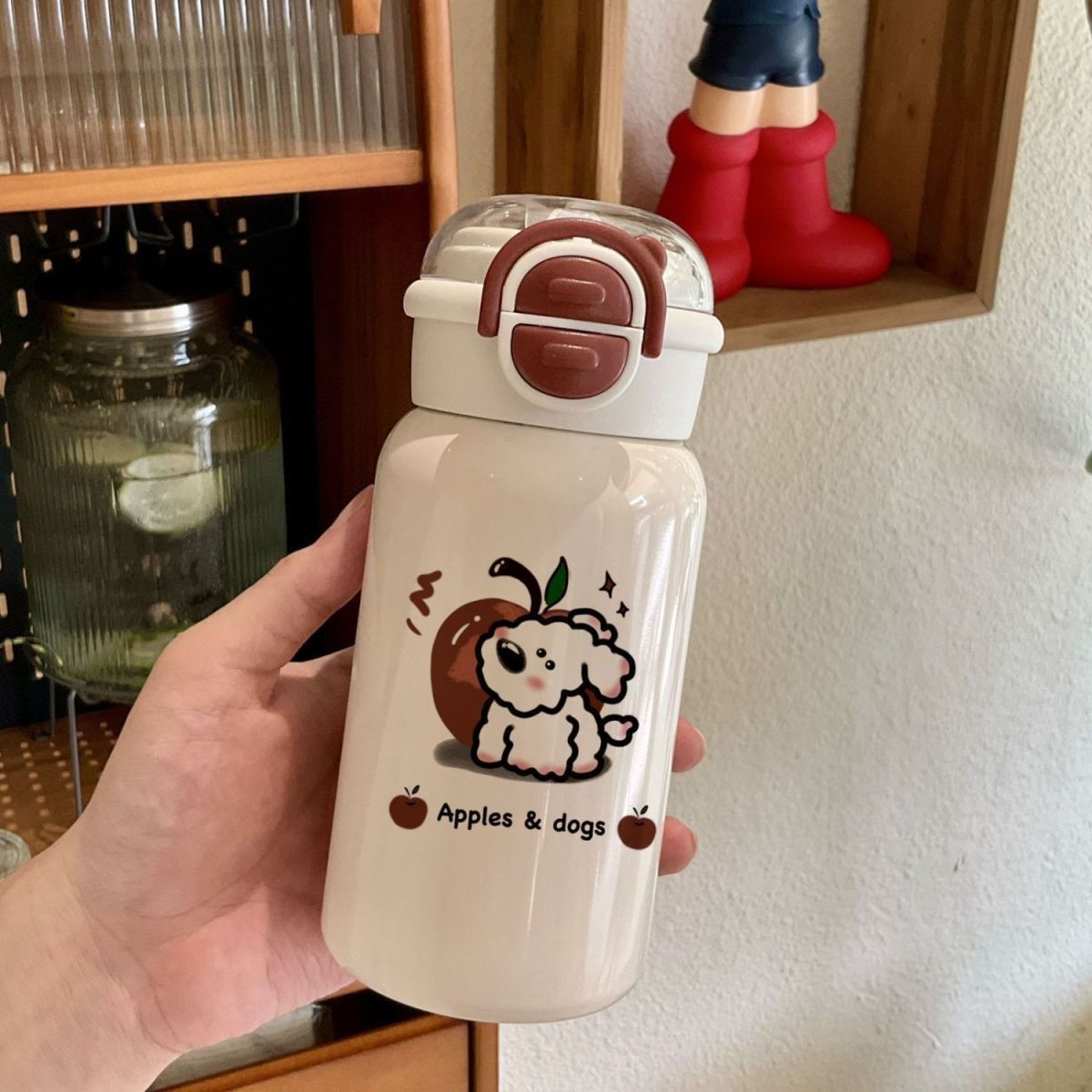 Damen kreative Wasserflasche mit tierischem Motiv Karnz