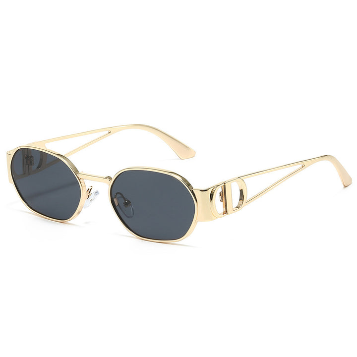Moderne elegante ovale Sonnenbrillen Karnz