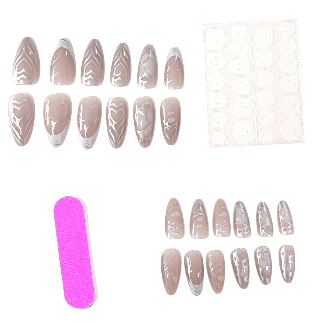 Elegantes Acryl-Nagelkunstdesign Karnz