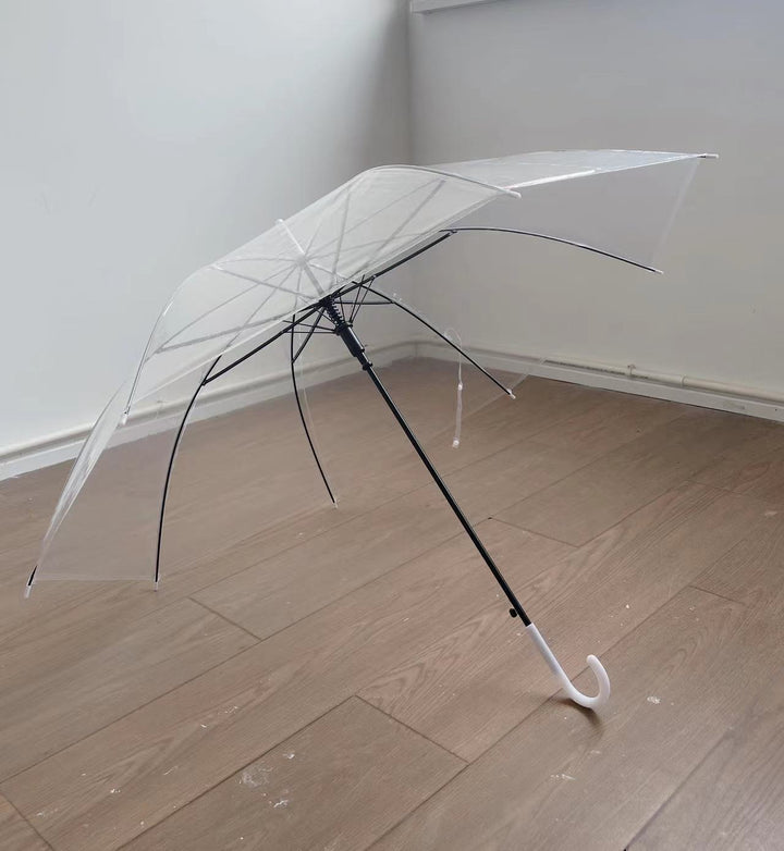 Unisex Automatischer Transparent-Regenschirm Karnz