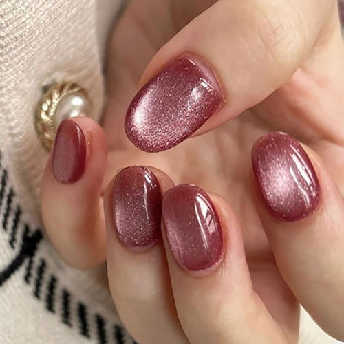 Glänzendes Press-On Nagelset