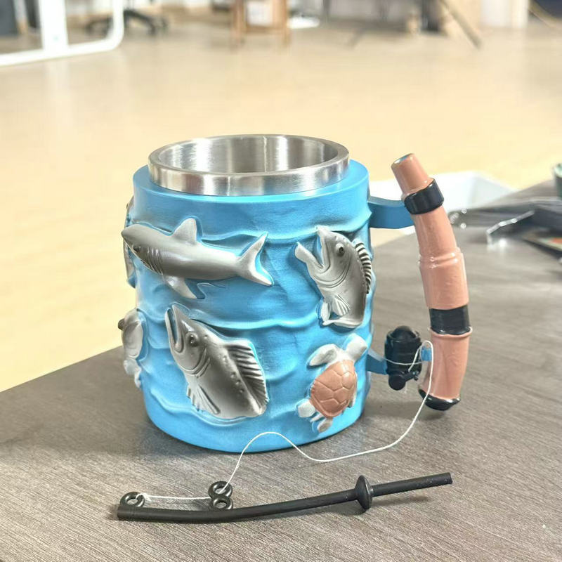 Lustige Angel-Kaffeetasse Karnz