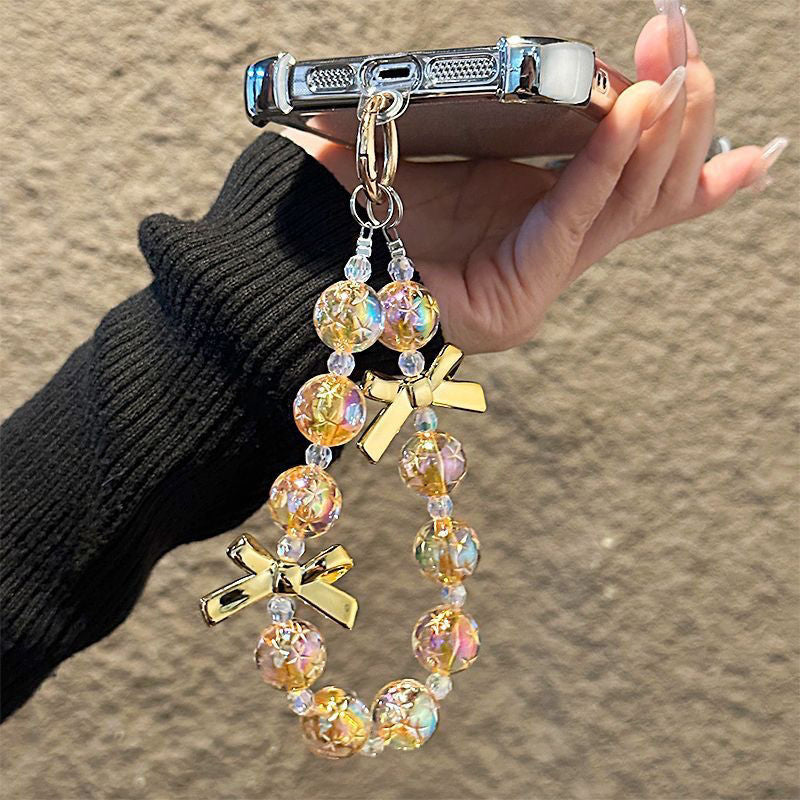Perlen Charm Schlüsselanhänger Halter Karnz