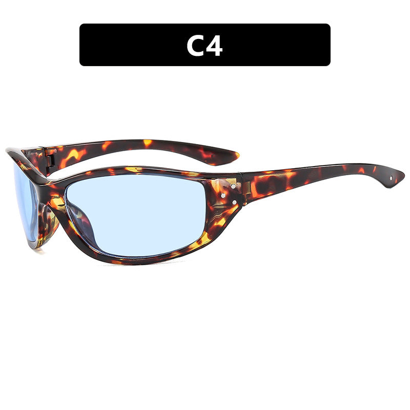 Damen Sportliche Sonnenbrille mit ergonomischem Rahmen und UV-Schutz Karnz
