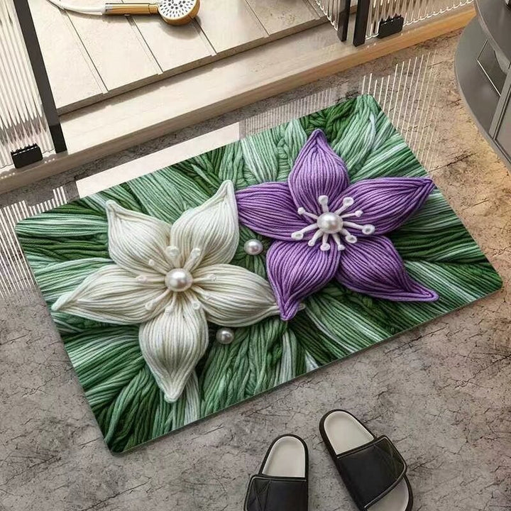 Blumeninspiriertes dekoratives Teppichmatte