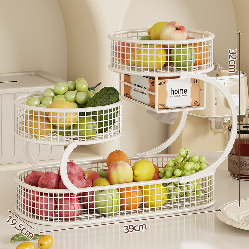 Drei-Tier Metall Küche Obst und Gemüse Lager Organizer