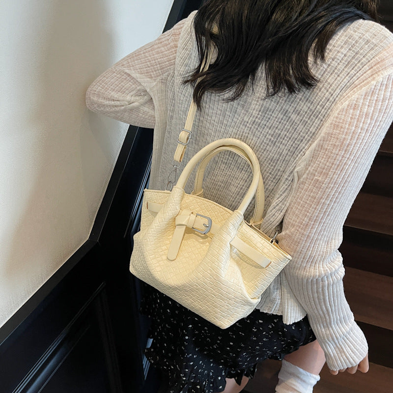 Stylish Woven Structured Handbag Karnz
