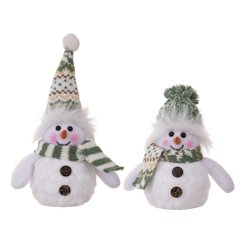 Beleuchtete Schneemannfigur Karnz