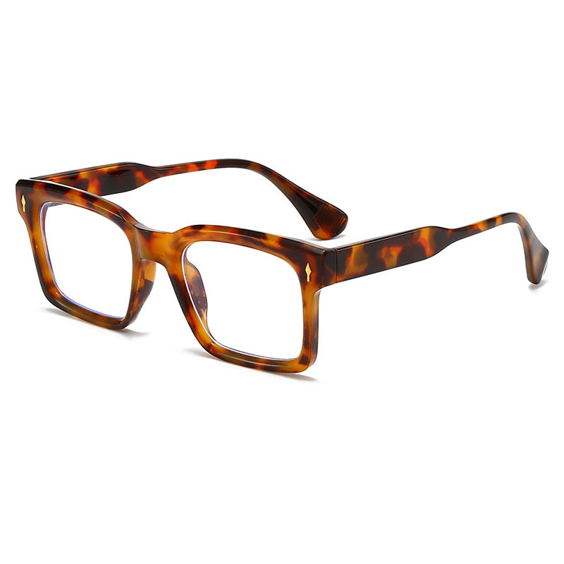 Damen Rechteckige Sonnenbrille im eleganten Schildpatt-Design Karnz
