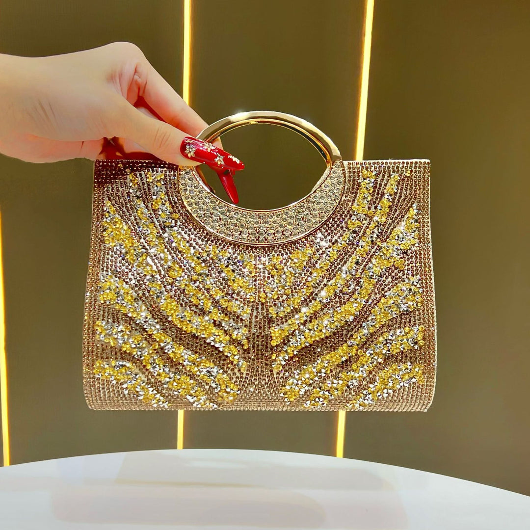 Statement Strass-Besetzte Abendhandtasche