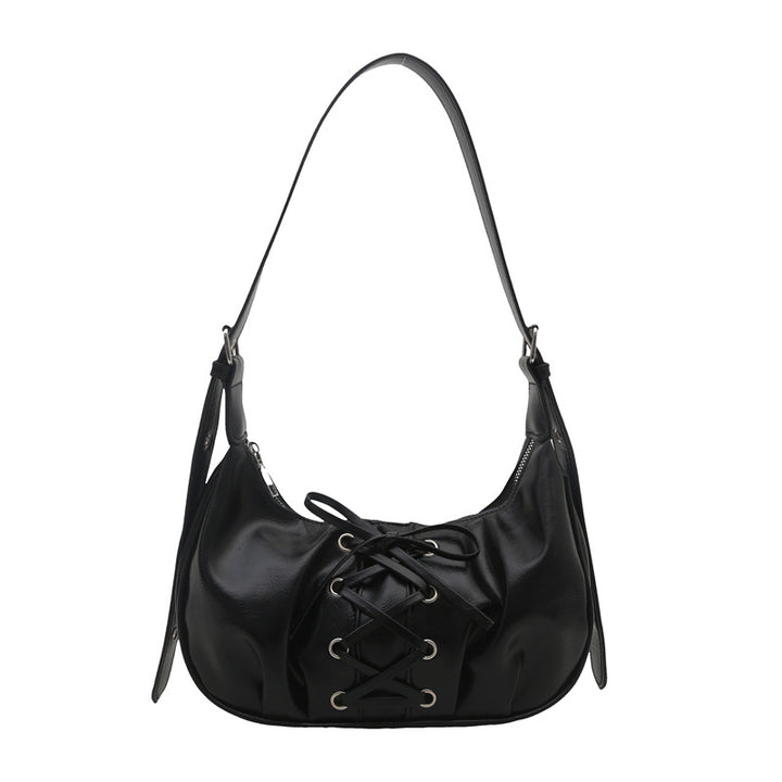 Stylische Schnür-Schultertasche