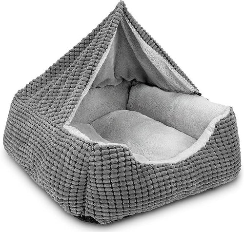 Plüsch-Dreieck-Hideaway-Hundebett