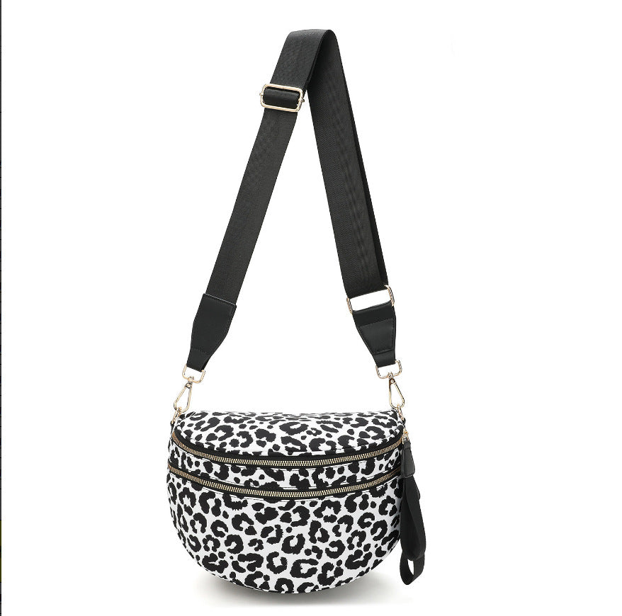 Damen modische Crossbody-Tasche mit zwei Fächern Karnz