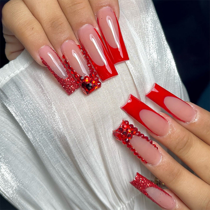 Premium anpassbares Press-On Nagelset Karnz