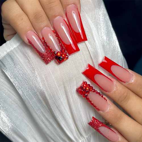 Premium anpassbares Press-On Nagelset Karnz