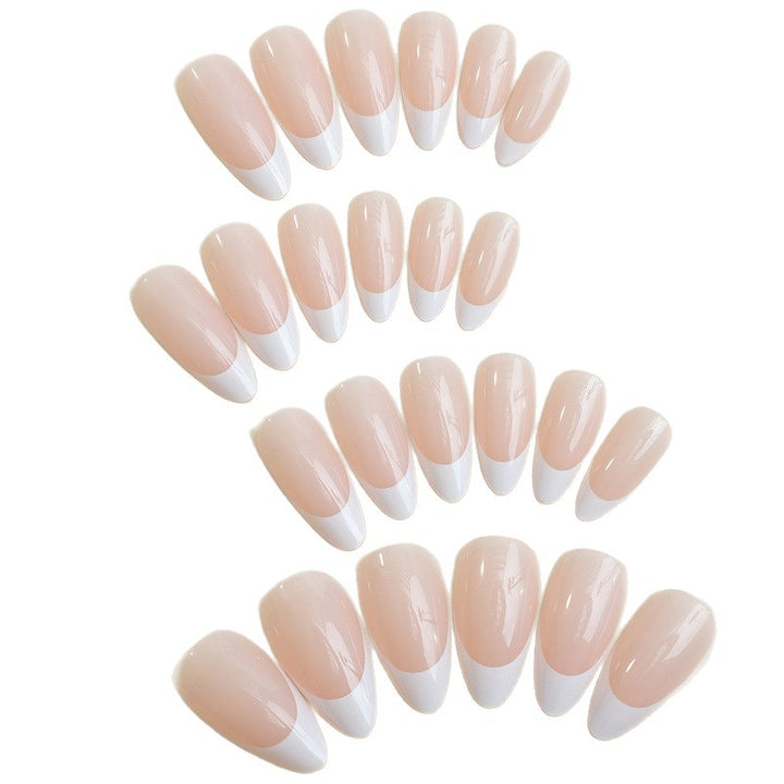 Französische Spitzen-Presse-Nageldesign-Set