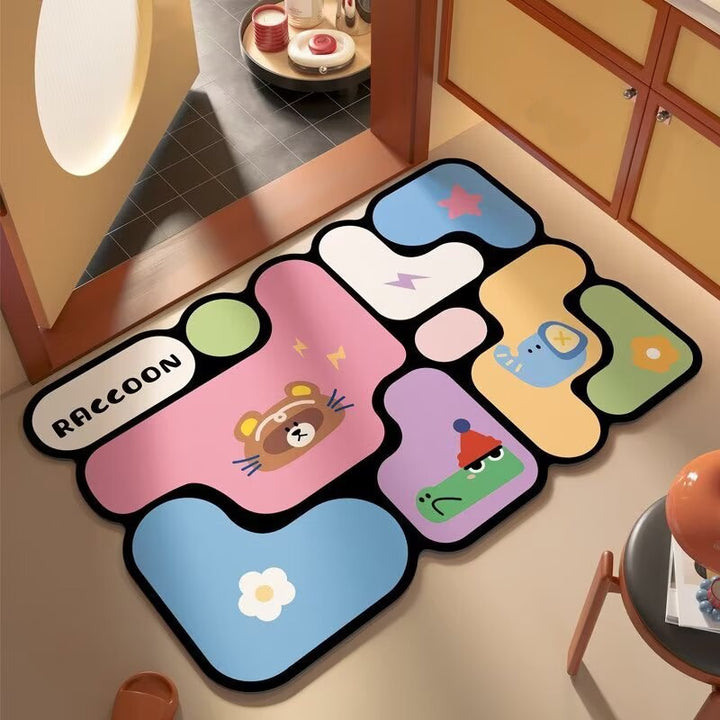 Moderner abstrakter Spielteppich