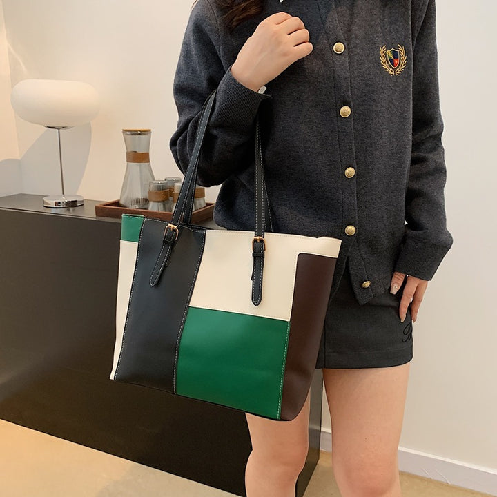 Stylische Farbblock-Tote-Bag Karnz