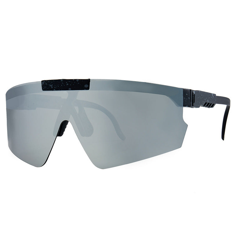 Damen Sport-Sonnenbrille im modernen Design mit großflächigen Gläsern Karnz