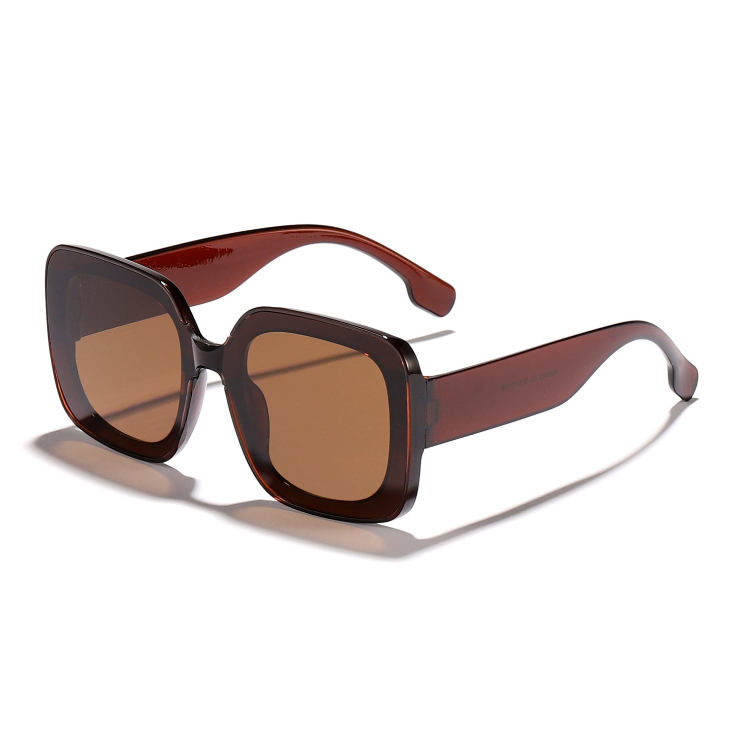 Damen quadratische Sonnenbrille mit innovativem transparenter Rahmendesign Karnz