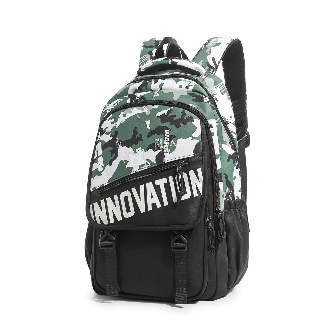 Hochwertiger Mehrfachfächer-Rucksack mit Plüsch-Schlüsselanhänger Karnz