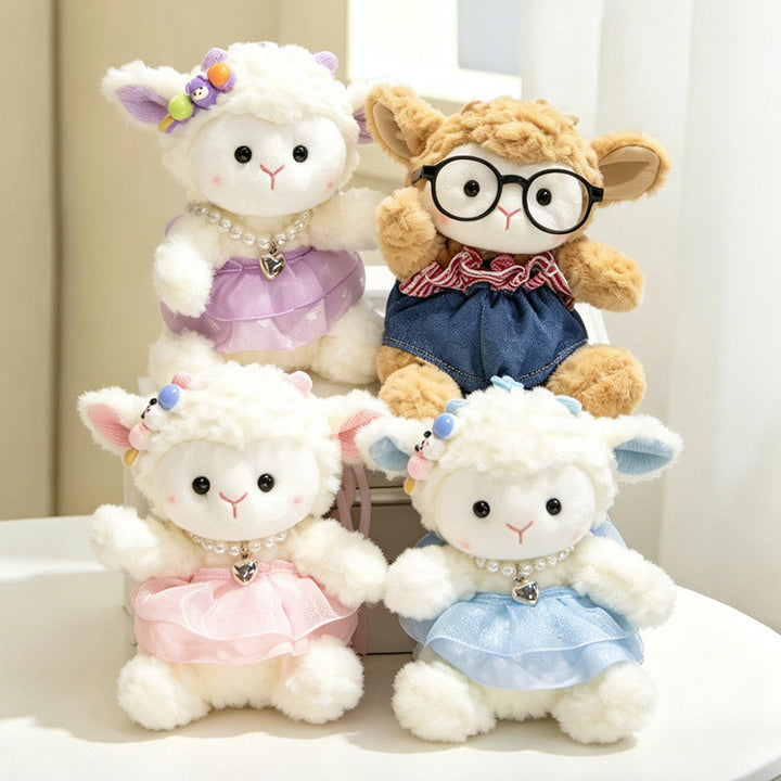 Plüsch Ram Doll Bag Charm Anhänger Schlüsselanhänger mit Kleid und Schlaufe Karnz