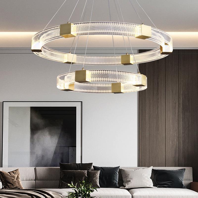 Moderne Elegante Zirkular Pendelleuchte