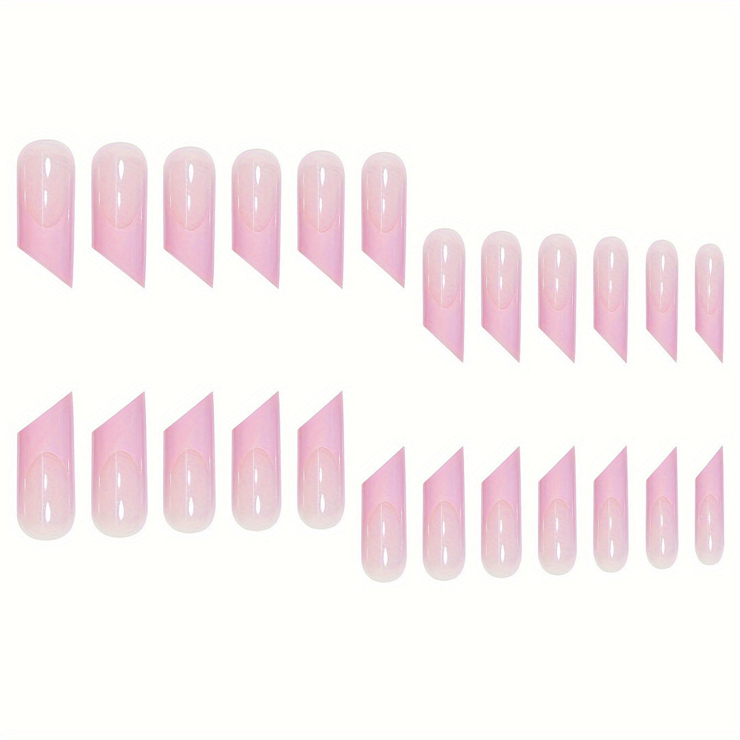 Skulptierte Stiletto Press-On Nagelset Karnz